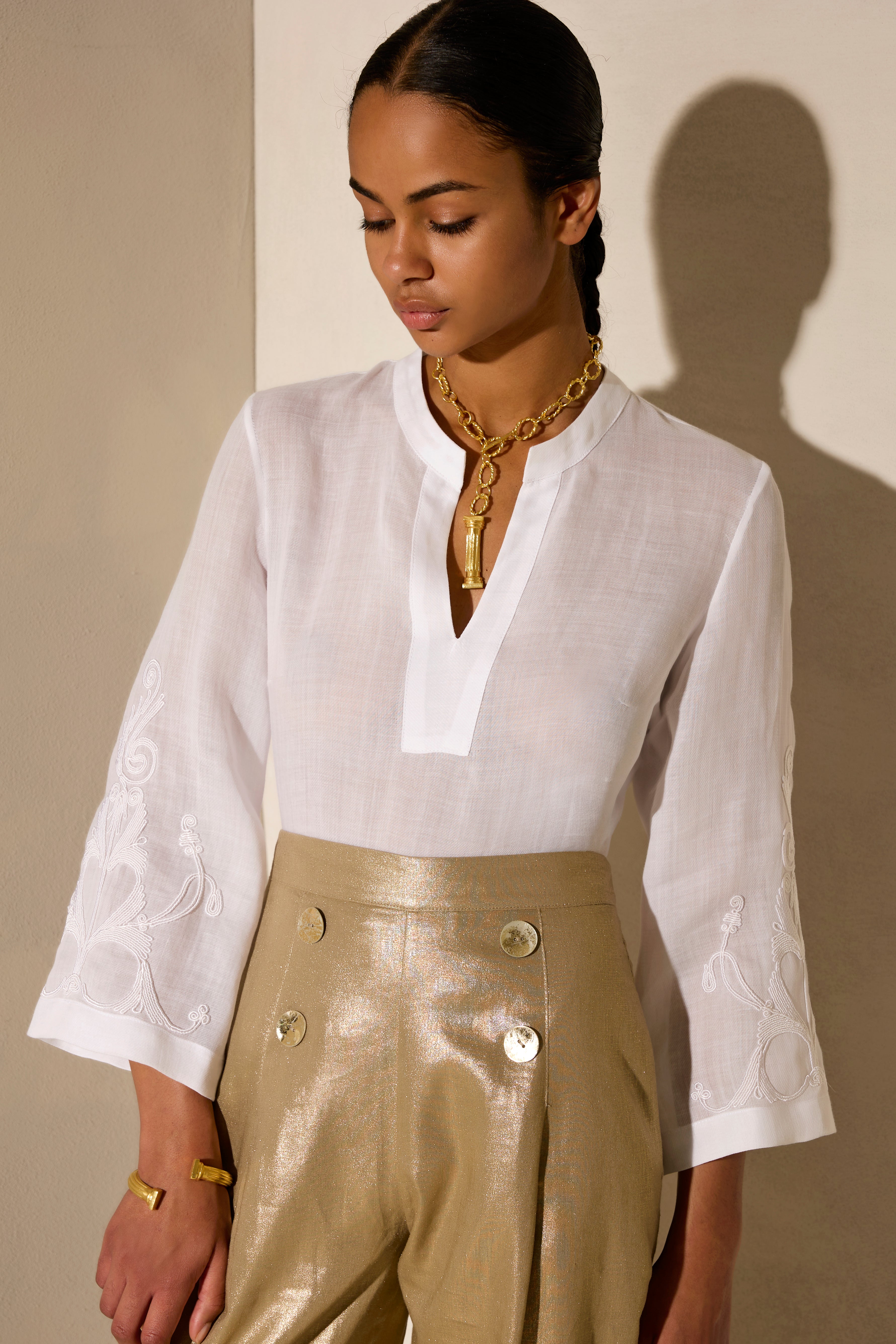 SAILOR GOLDPRINT TROUSERS
