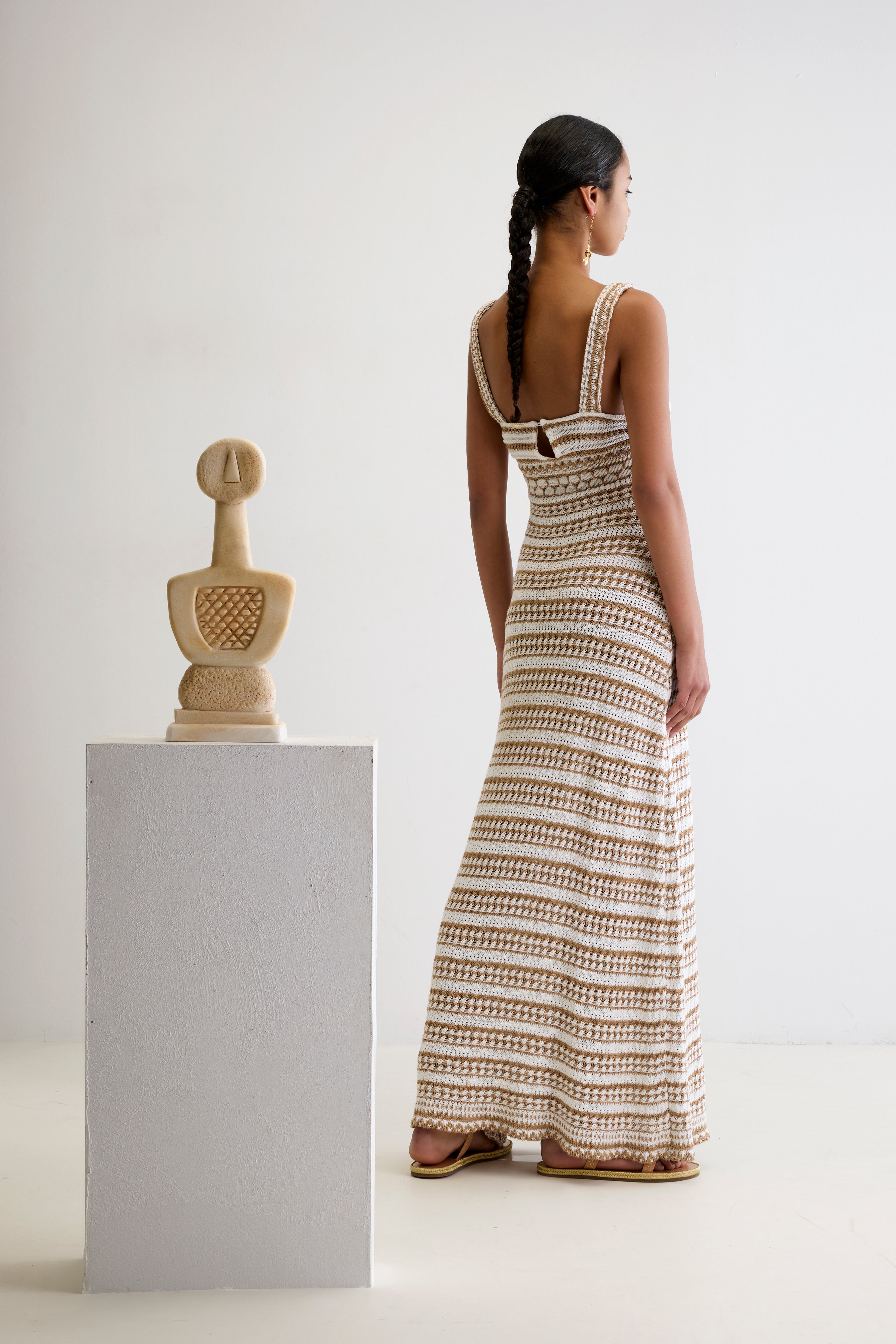 MARIS CROCHET LONG DRESS