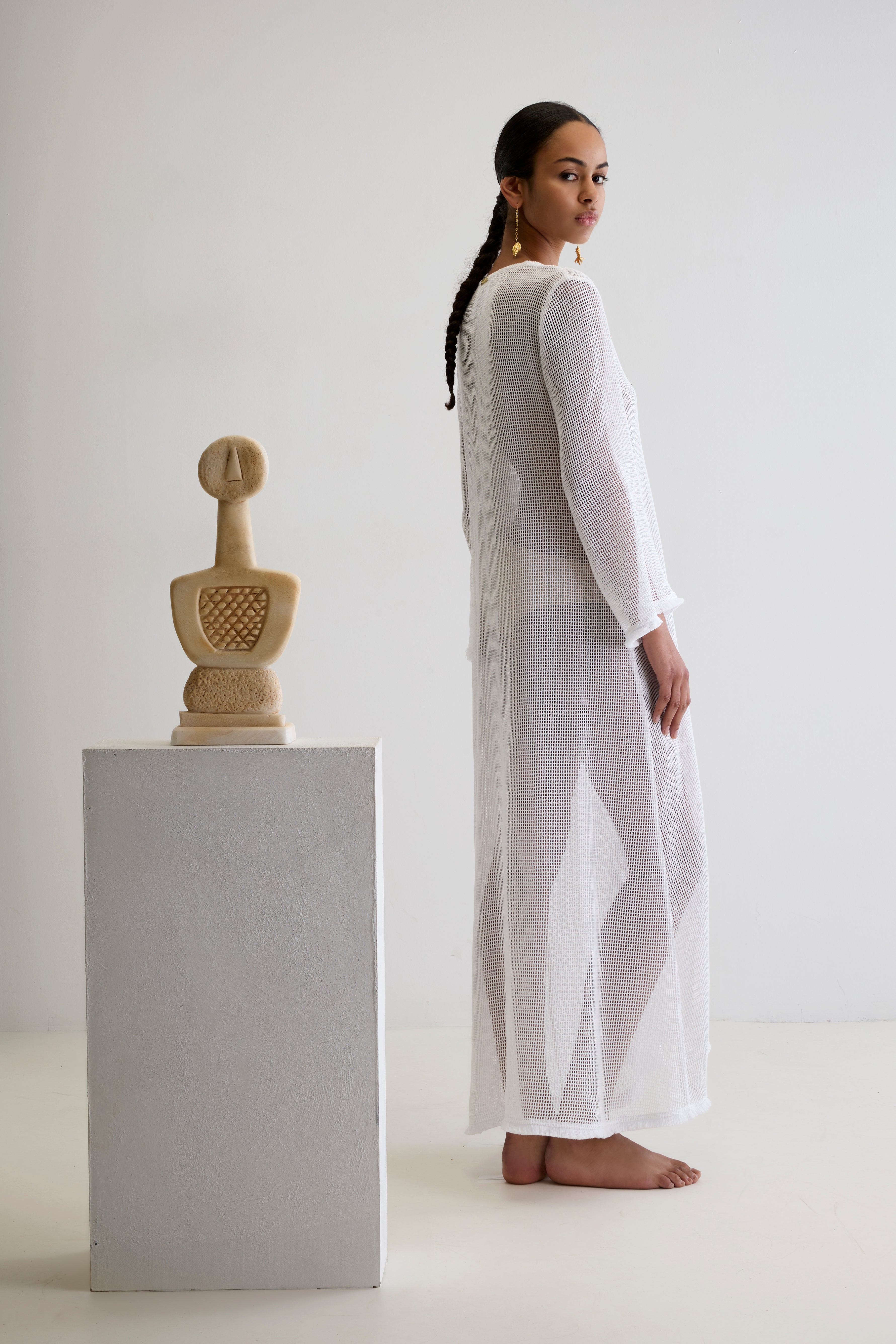 HIPPOCAMPUS NET LONG KAFTAN