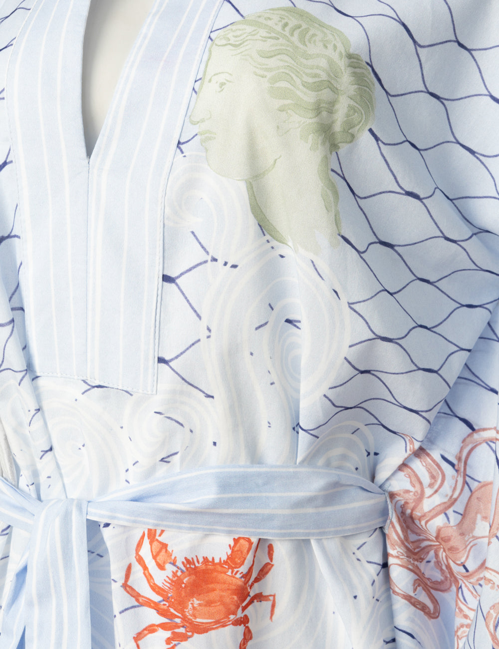 AEGEAN MYTH BELTED MINI KAFTAN