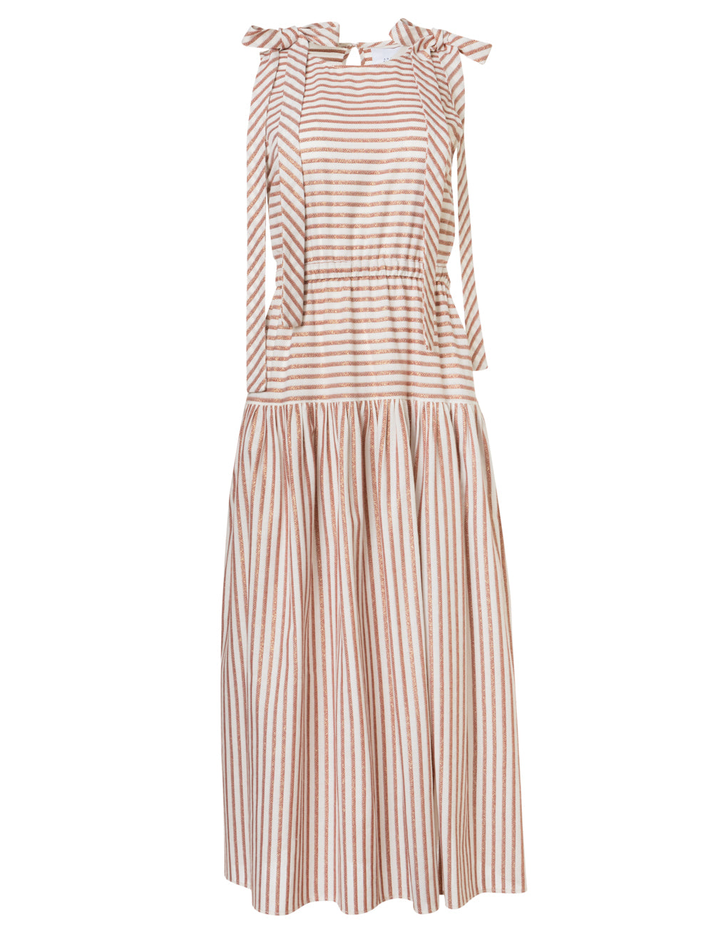 RIVIERA CUTOUT GATHERED LONG DRESS