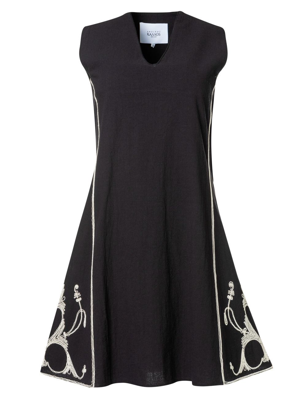 ARETI CORD EMBROIDERED MINI DRESS