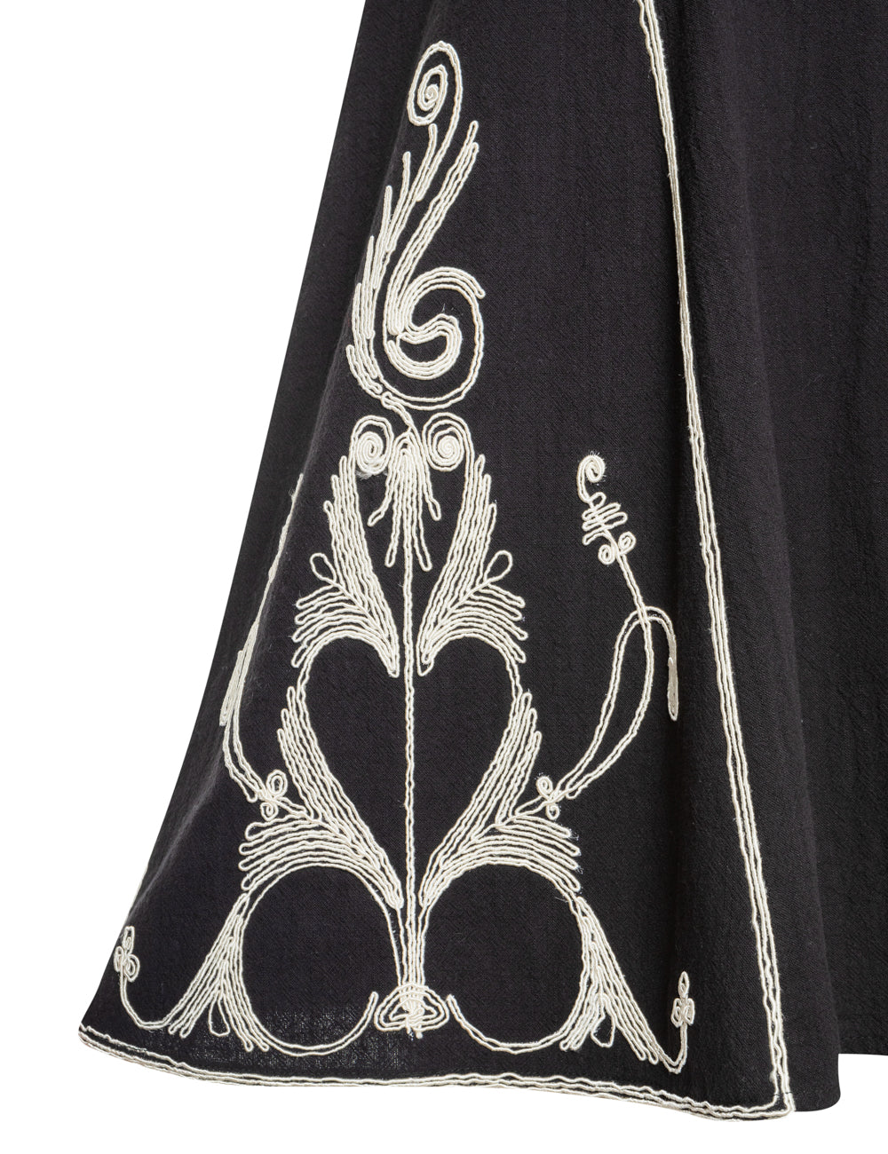 ARETI CORD EMBROIDERED MINI DRESS