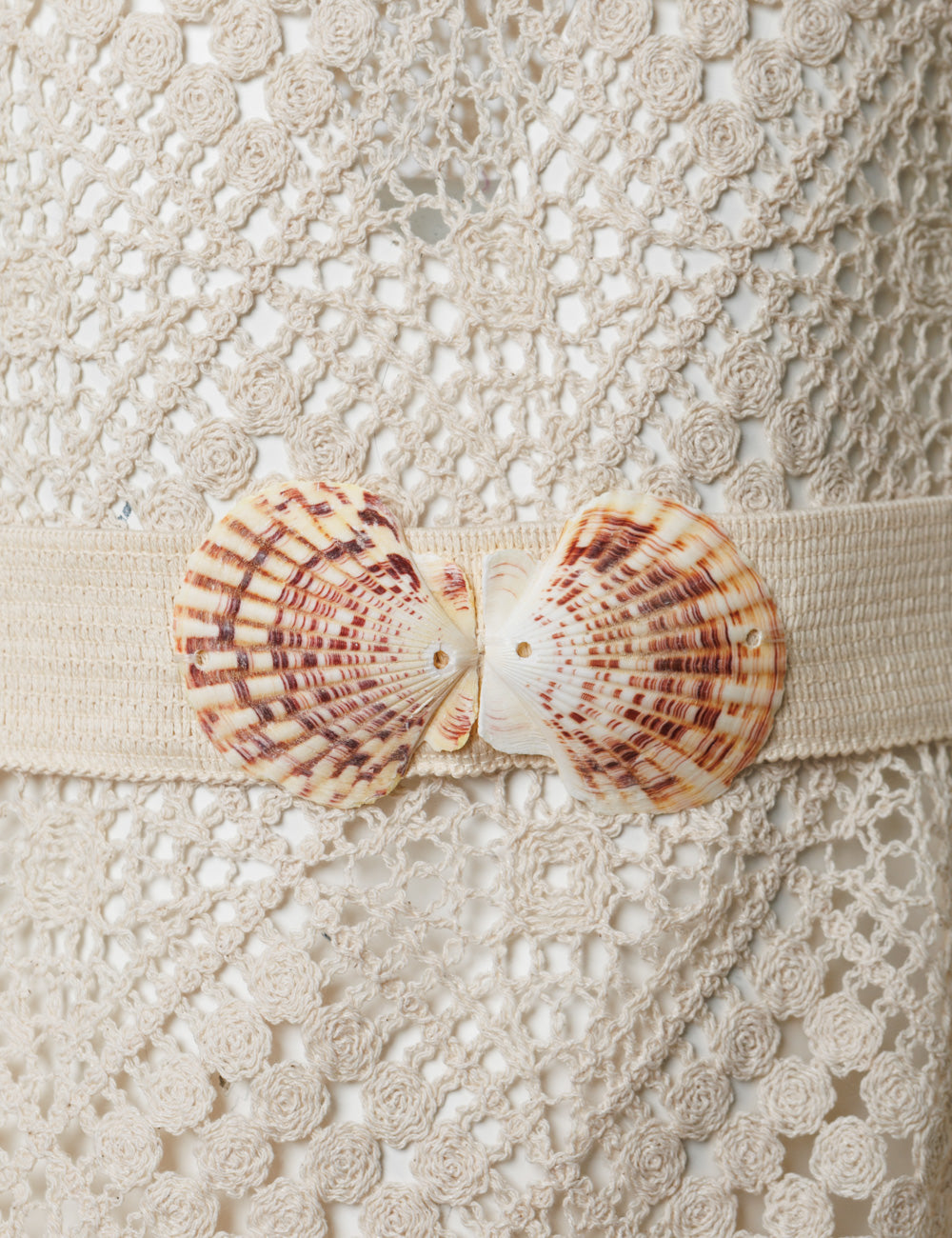 SHELL CROCHET MINI DRESS