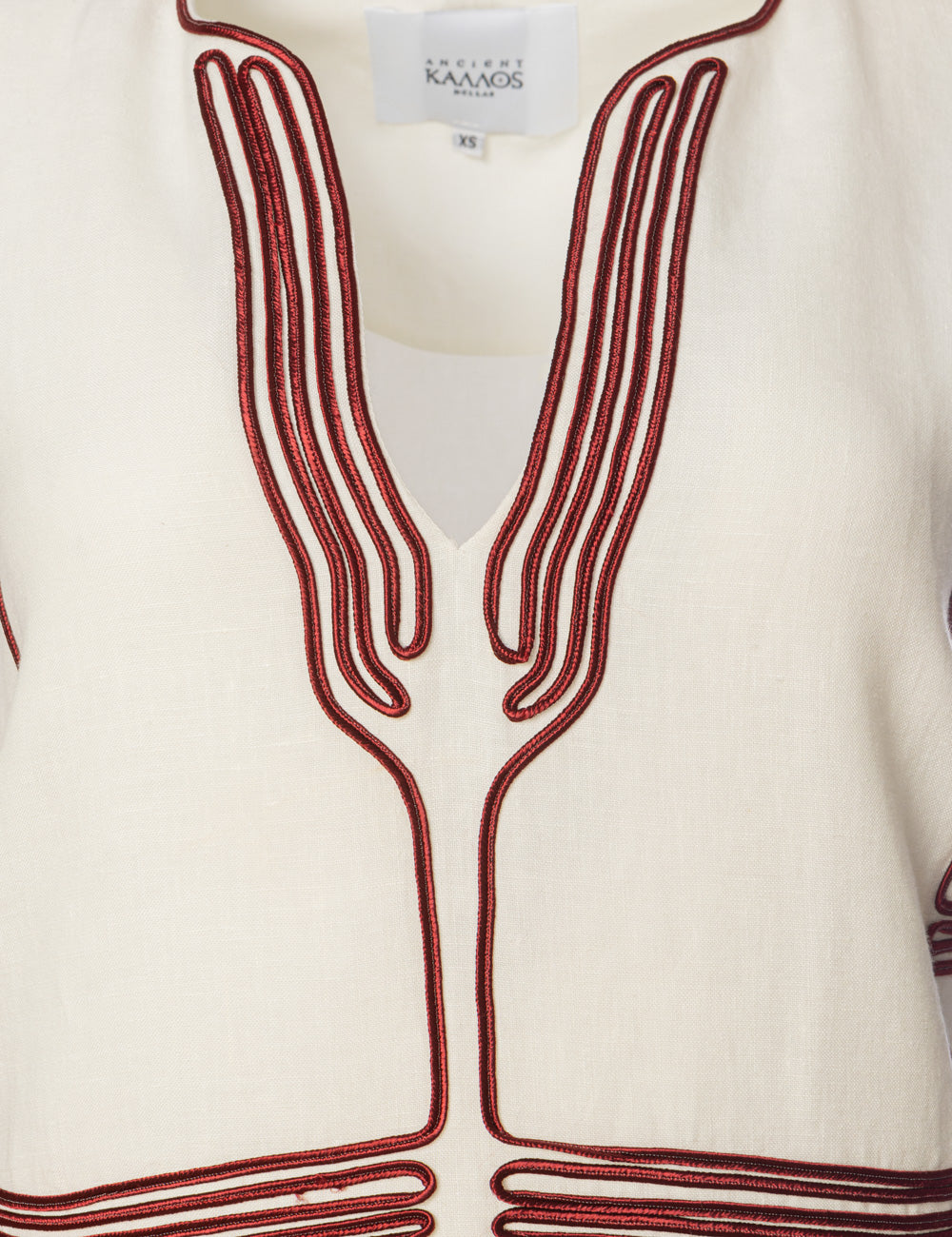 ATHENA CORD EMBROIDERED MINI KAFTAN