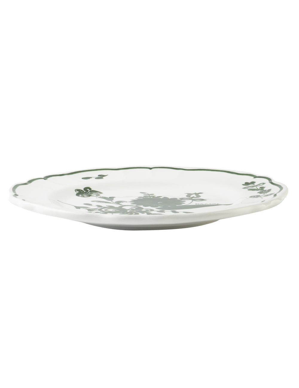 SET OF TWO COPPER FLOWERS DESSERT PLATES