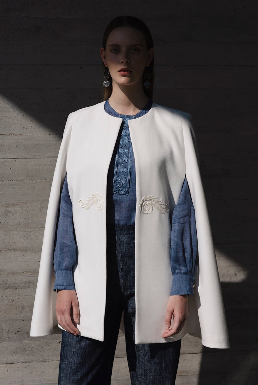 HORAE CORD EMBROIDERED BLOUSE