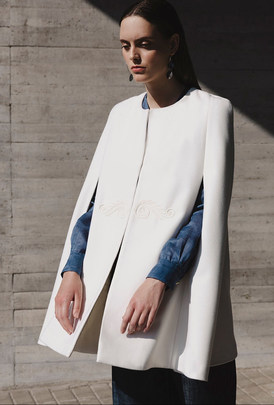 PINDOS CORD EMBROIDERED CAPE