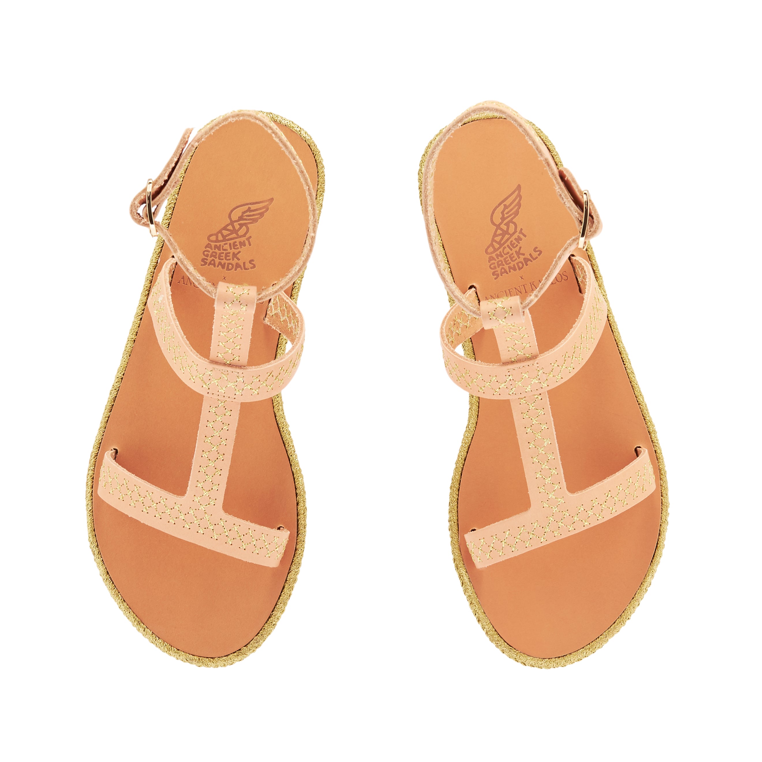 PENELOPE CROSS STITCH LEATHER ESPADRILLE SANDALS