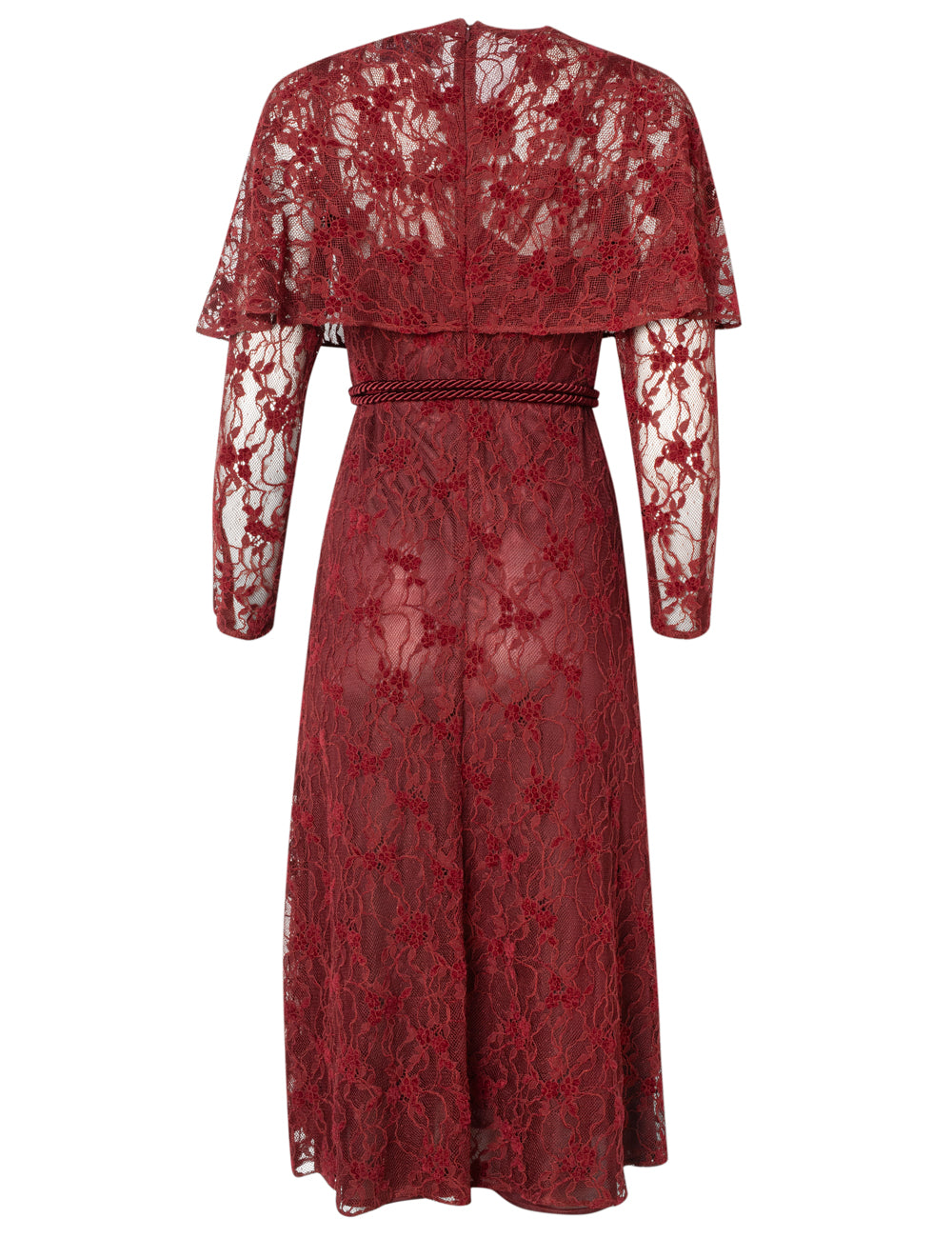 LETO LACE CAPE DRESS