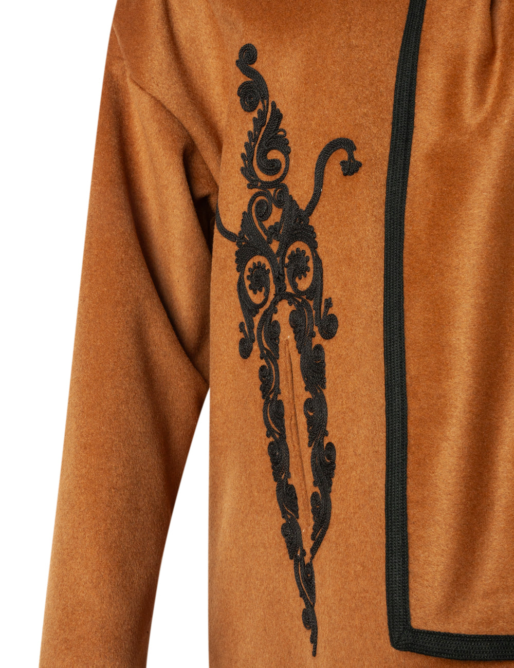 PHOEBE CORD EMBROIDERED SCARF JACKET