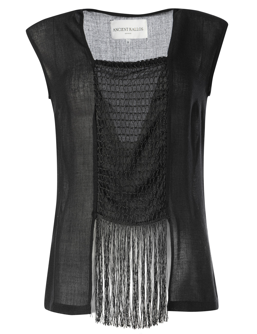 ARGALIOS FRINGED WOOL TOP
