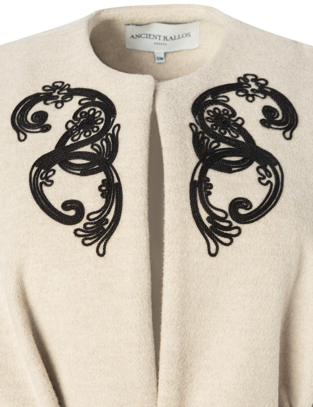 EDERA CORD EMBROIDERED BELTED VEST