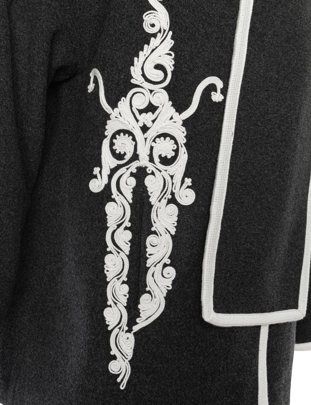 PHOEBE CORD EMBROIDERED SCARF JACKET