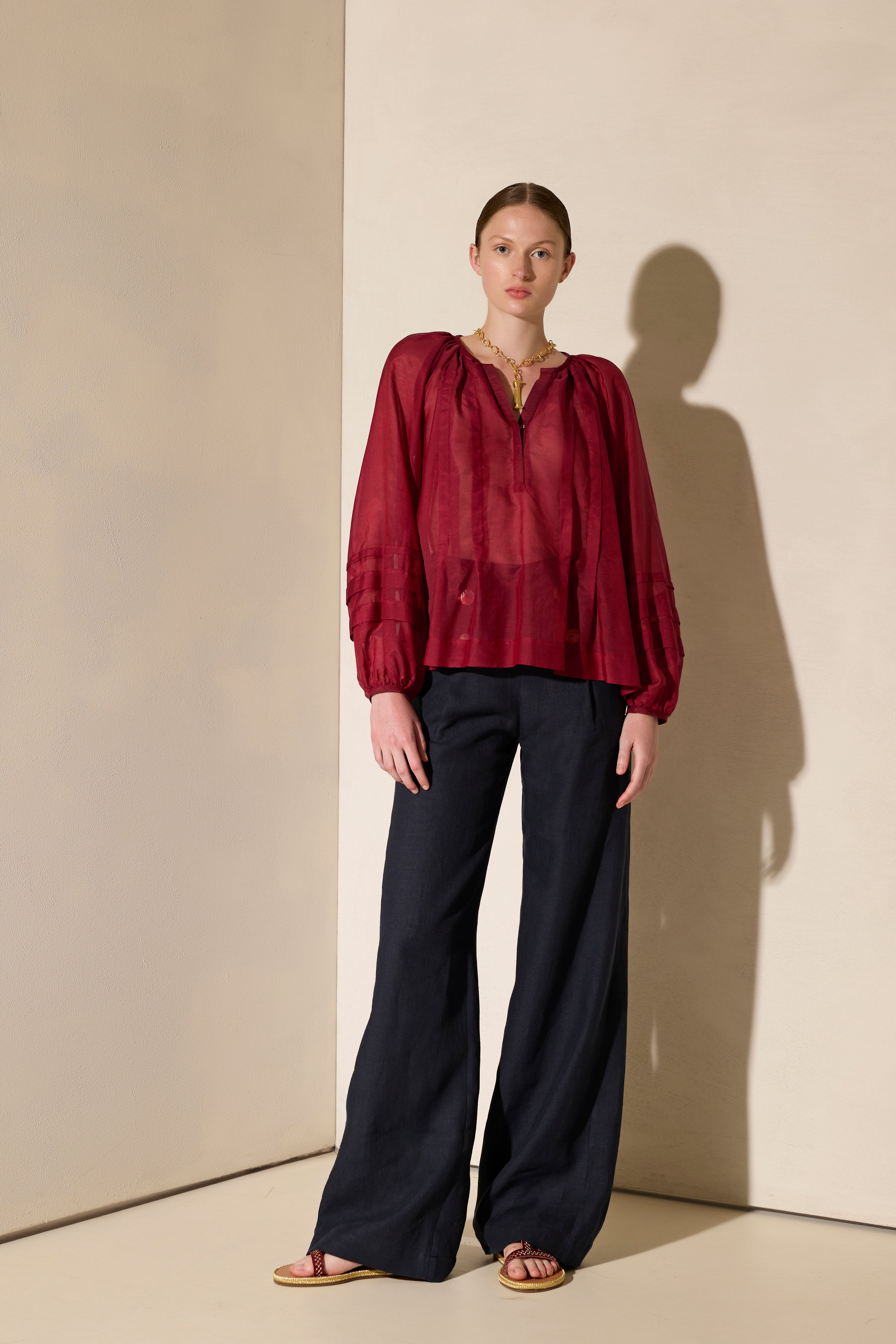 NISI SILK-COTTON BLOUSE