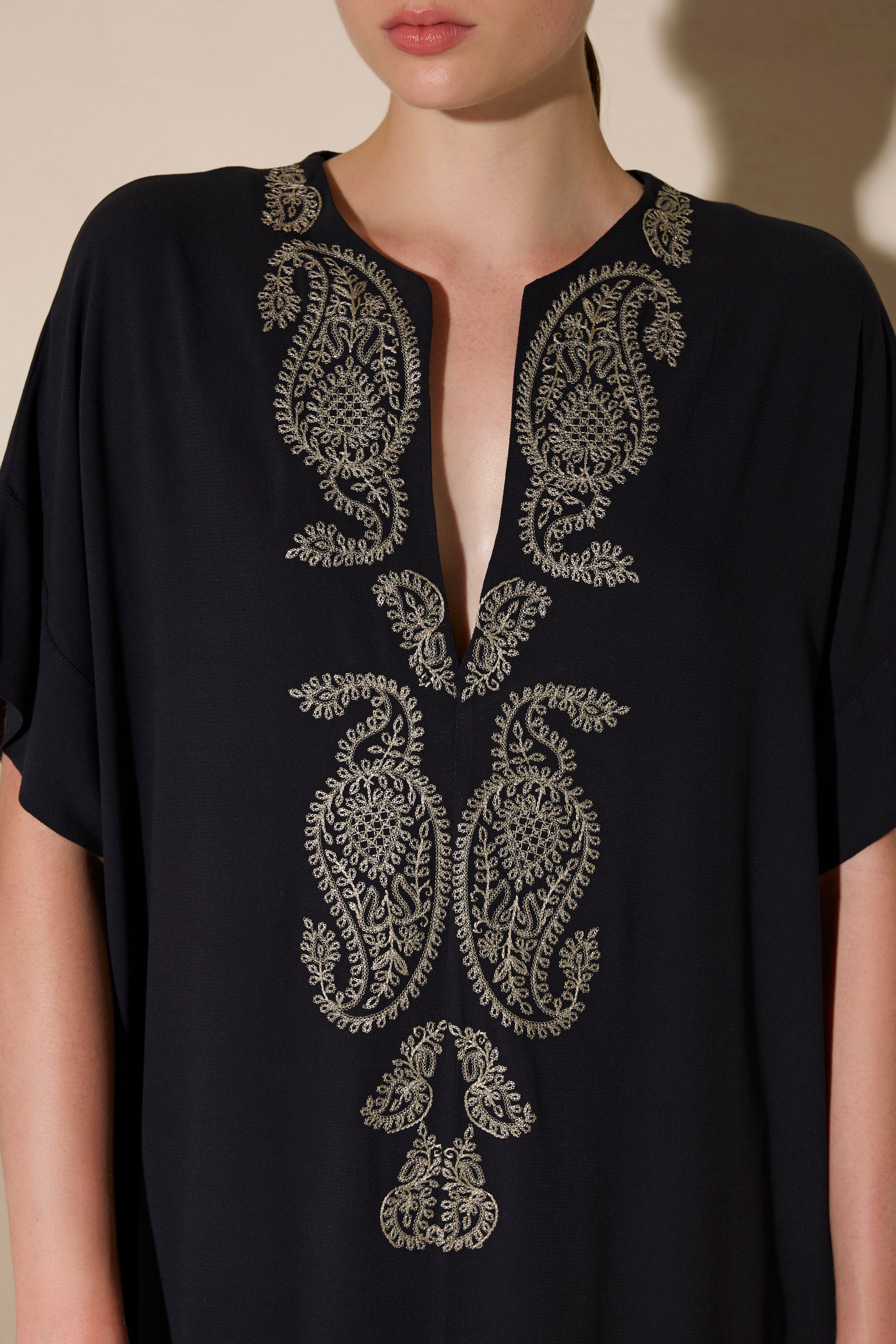 LAHOUR EMBROIDERED LONG KAFTAN