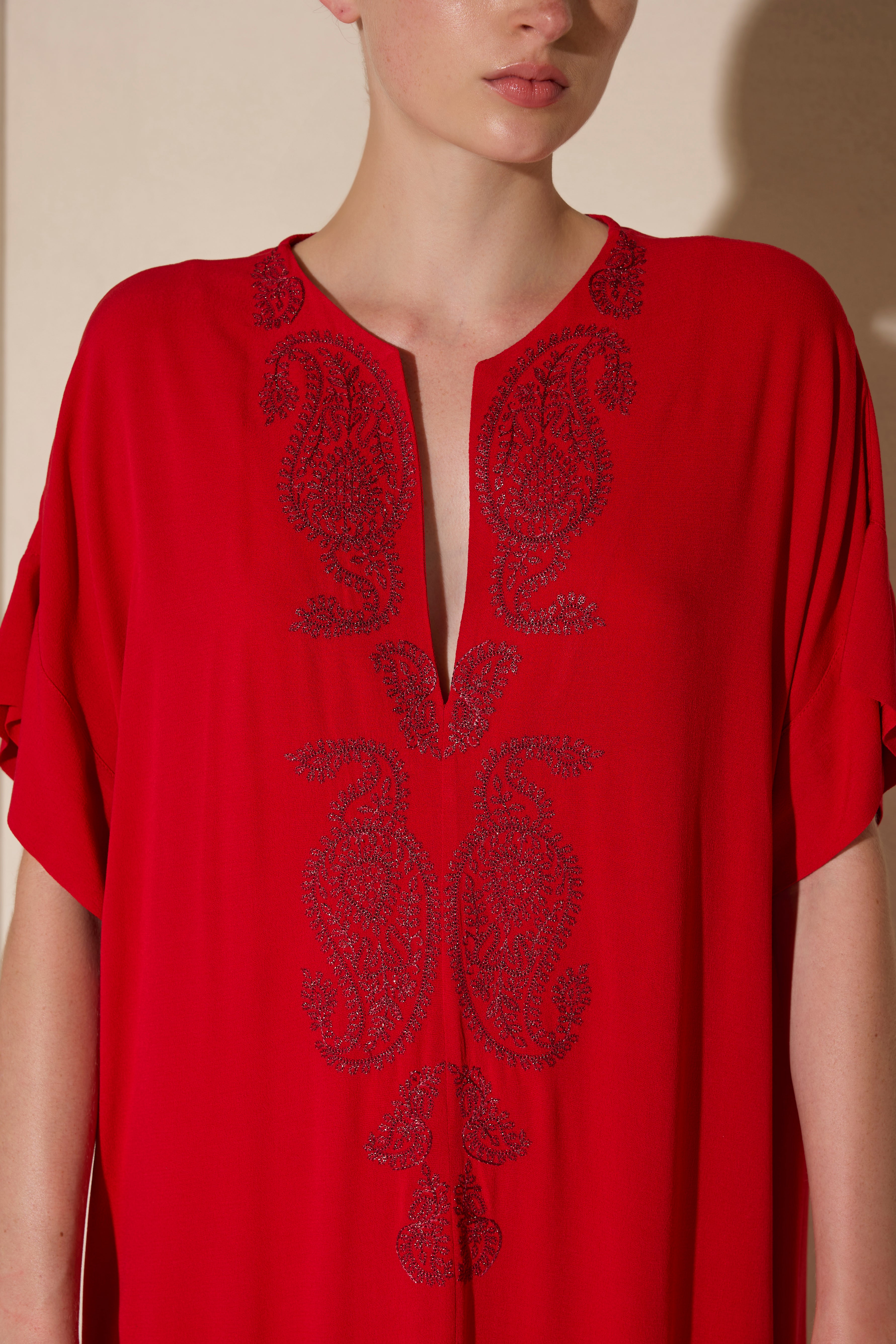 LAHOUR EMBROIDERED LONG KAFTAN