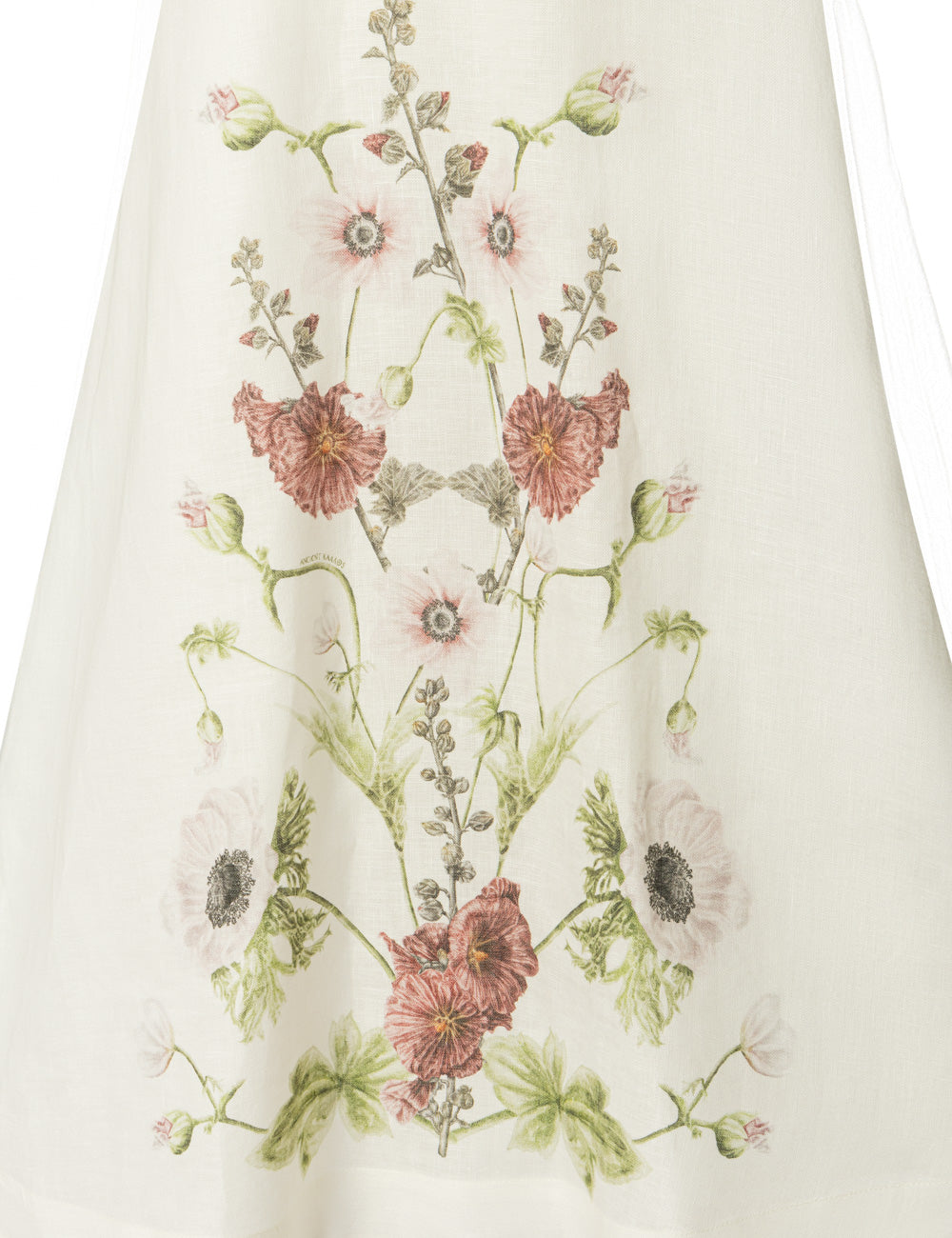 WILD FLOWERS LONG DRESS WITH PUFF SLEEVES