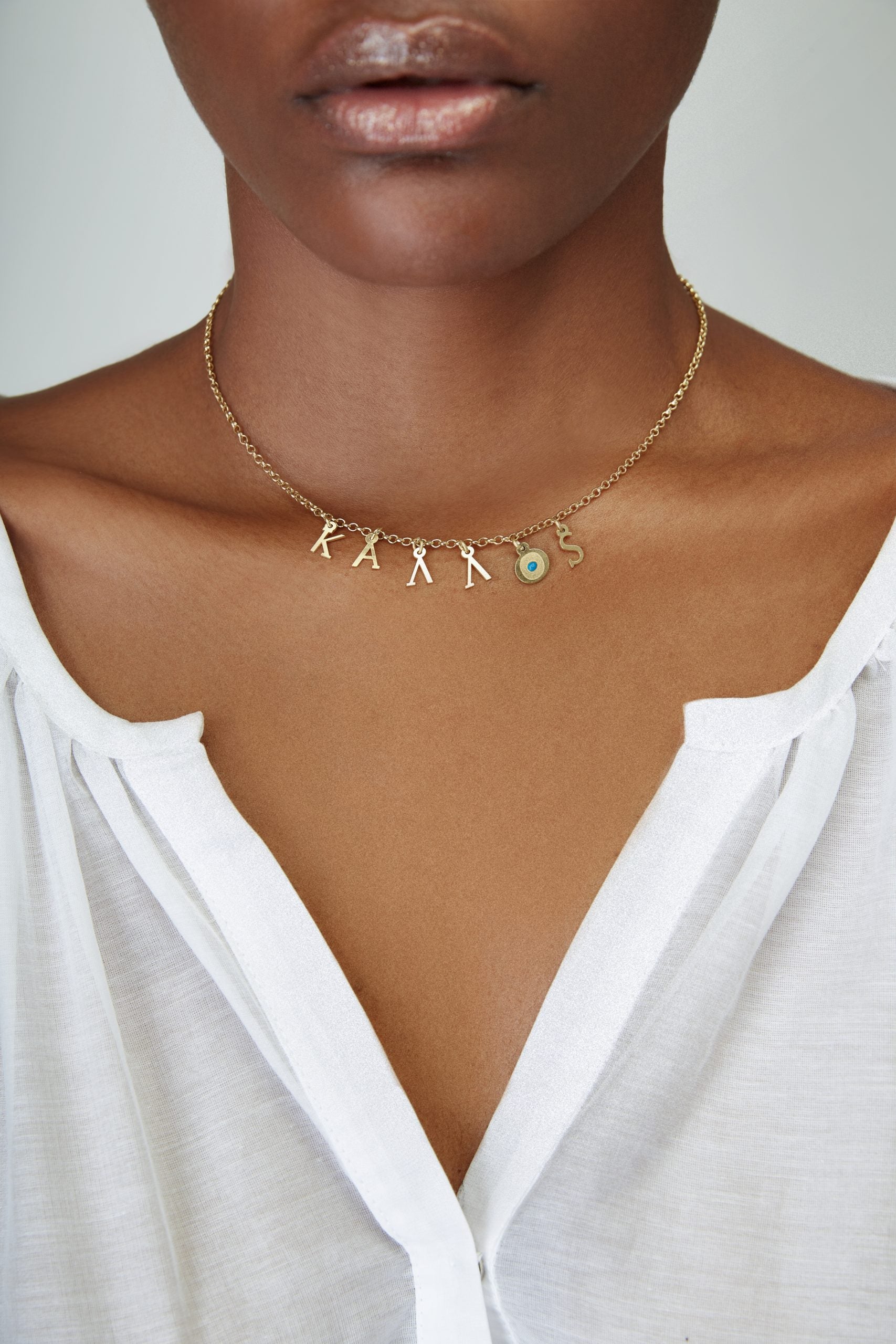 KALLOS LETTERS NECKLACE