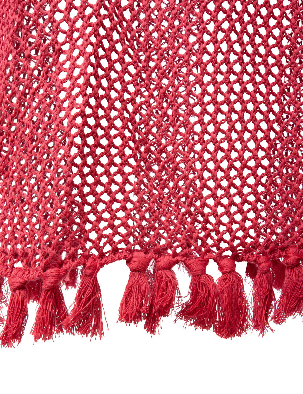 IVI CROCHET LONG DRESS WITH HANDMADE TASSELS