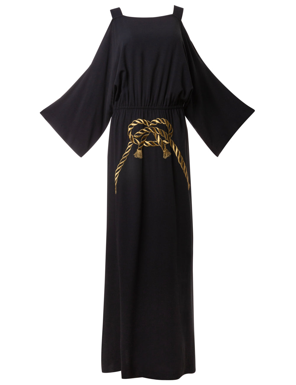 MARINA OFF-SHOULDER MAXI EMBROIDERED DRESS