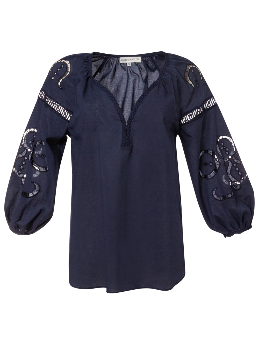 IPHIGENIA CUT EMBROIDERED  BLOUSE