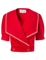 Cherry red - white