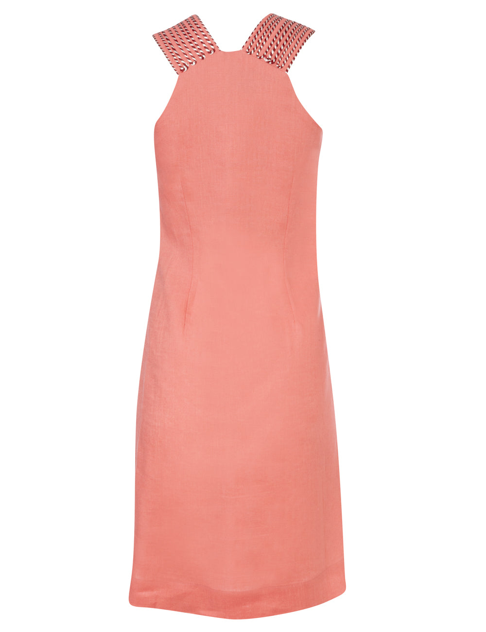 ARIADNI CORD EMBROIDERED LINEN MINI DRESS