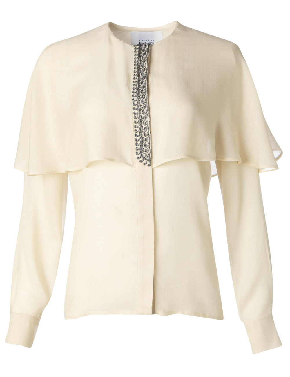 AMALIA CAPE BLOUSE CREME