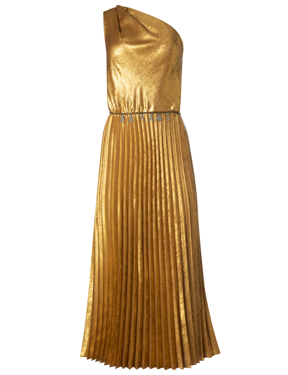 KALLOS PLEATED MIDI DRESS