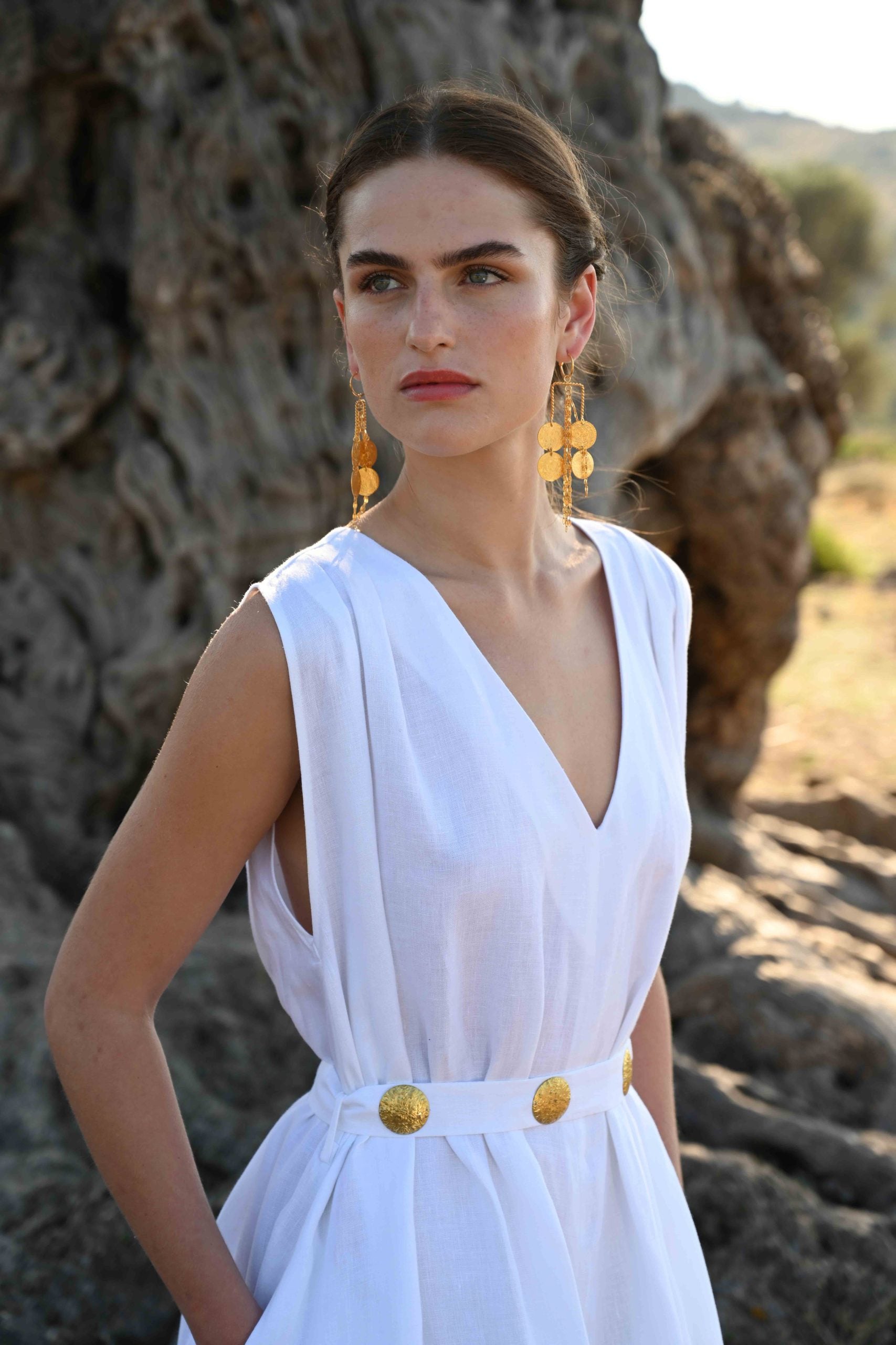 ELENI BELTED MAXI DRESS