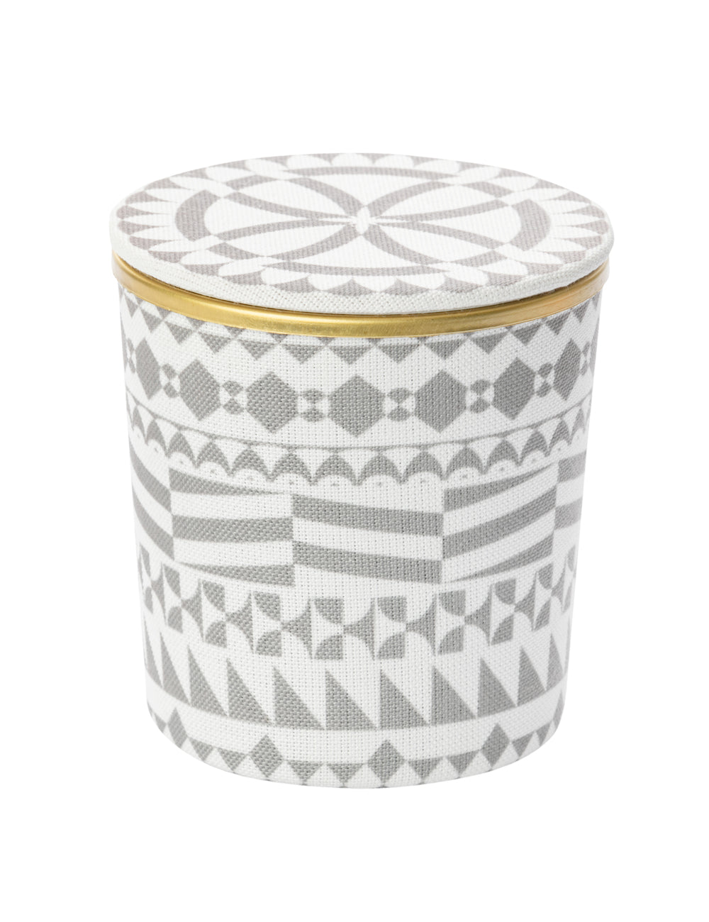 PYRGI PRINTED CANDLE LIGHT GREY