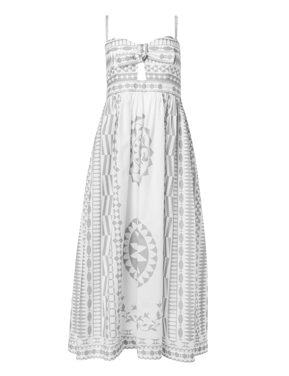 PYRGI PRINTED MIDI COCKTAIL DRESS