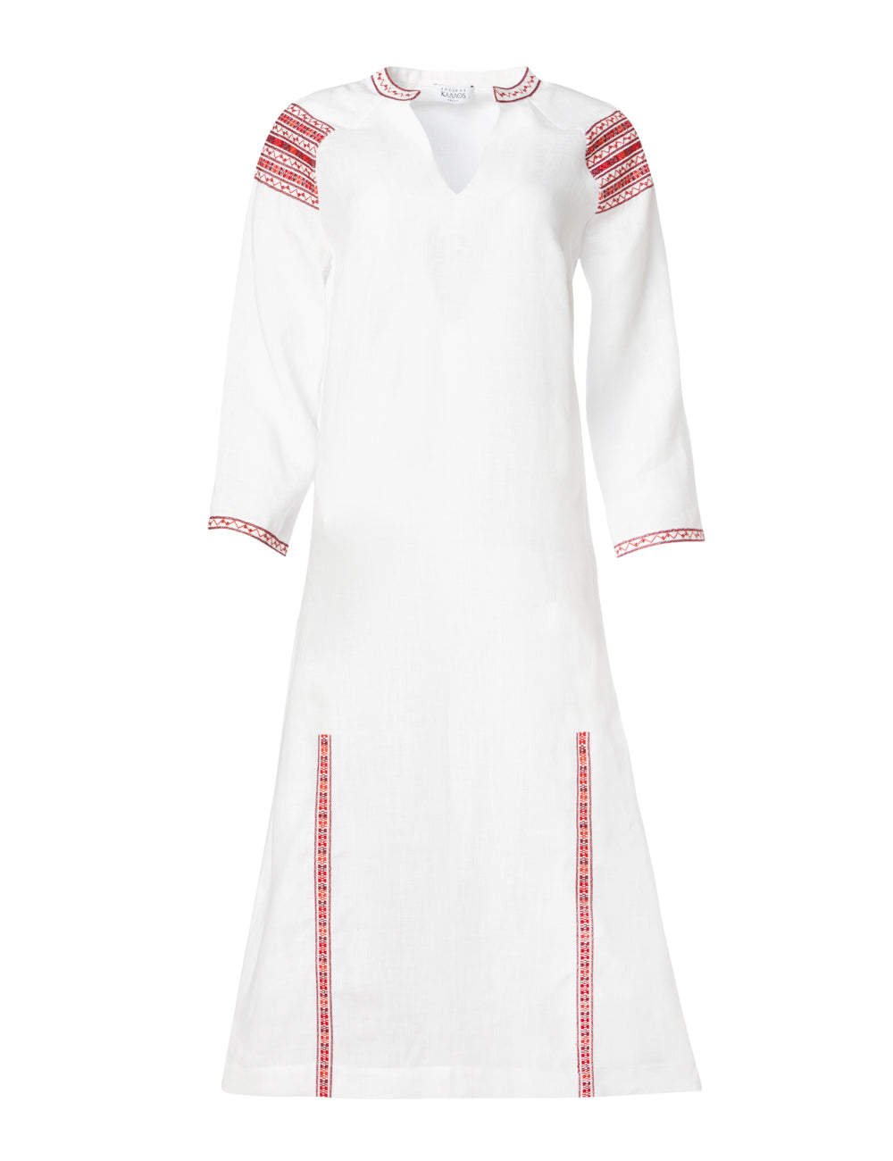 CHIOS EMBROIDERED MIDI KAFTAN