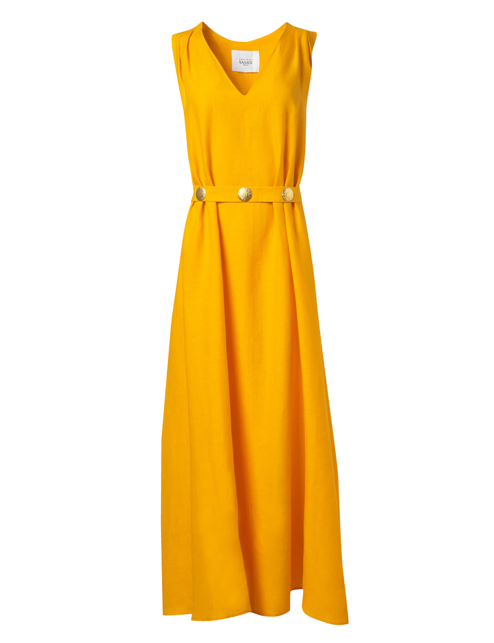 ELENI BELTED MAXI DRESS YELLOW