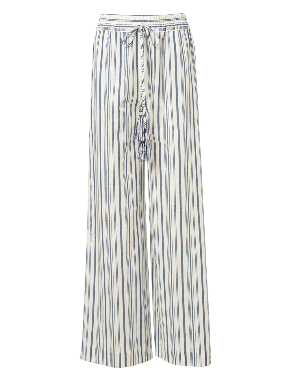 FAROS STRIPED TROUSERS WITH TASSELS