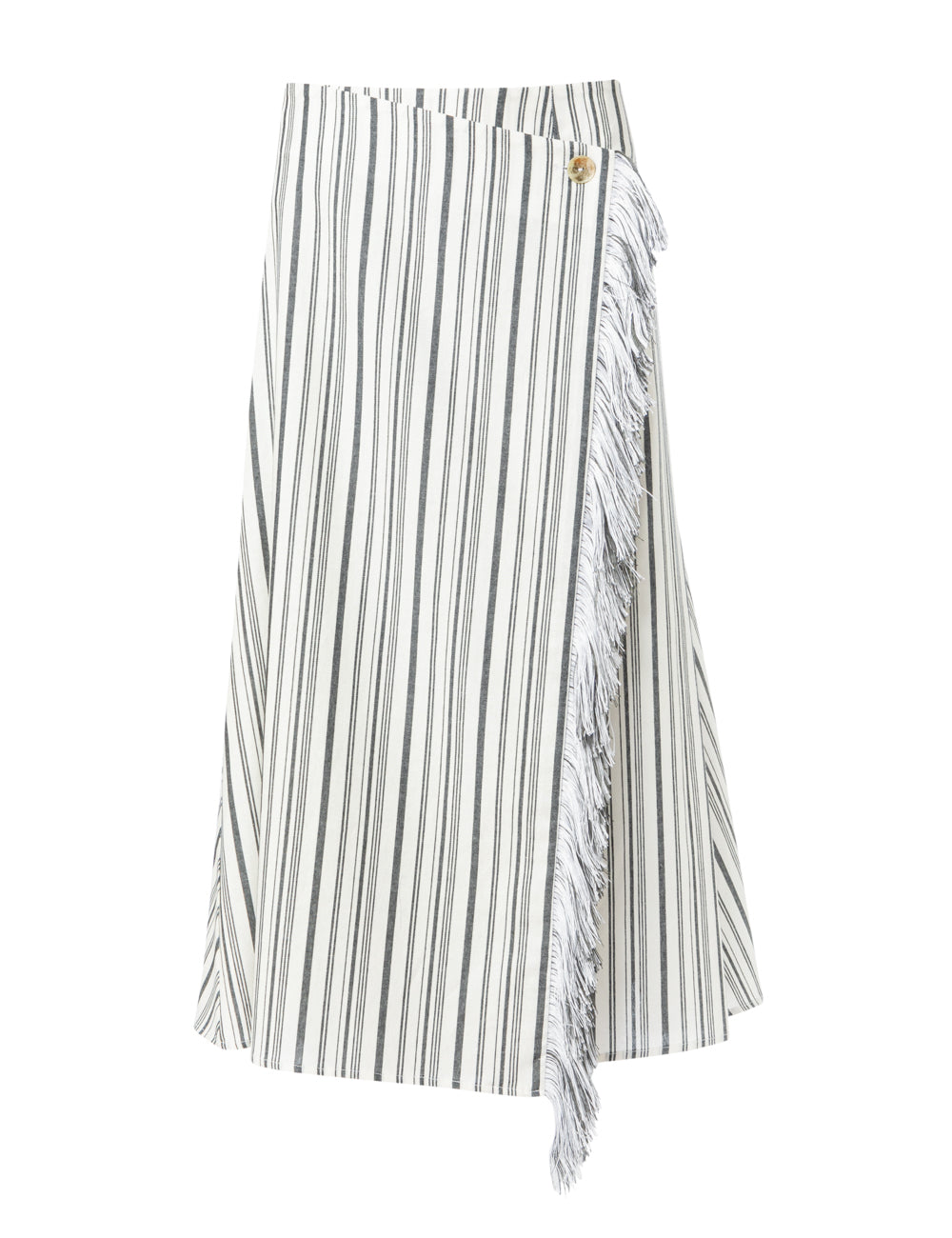 FAROS WRAP SKIRT WITH FRINGES