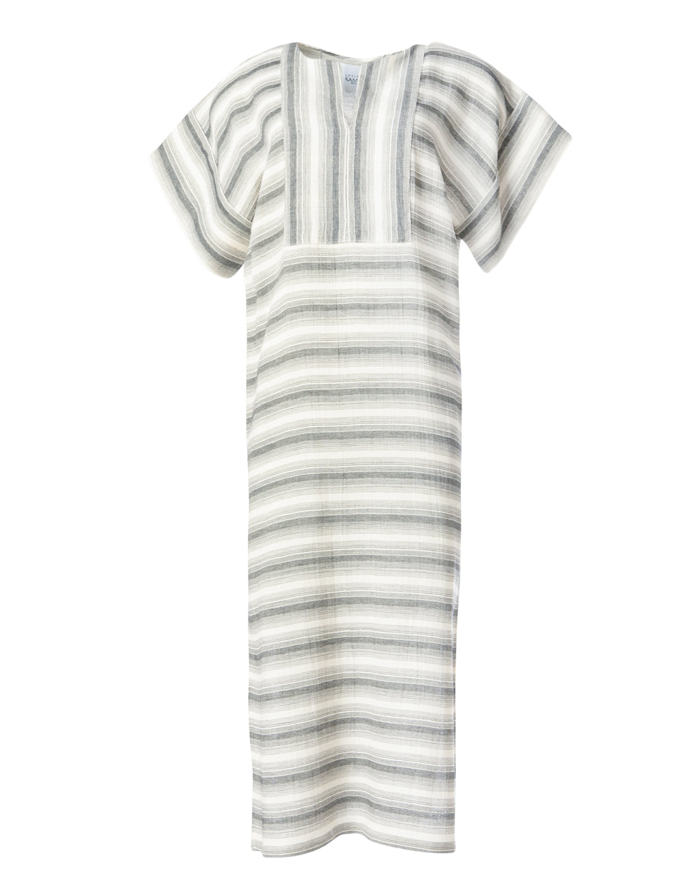 PSARA STRIPED MIDI KAFTAN GREY