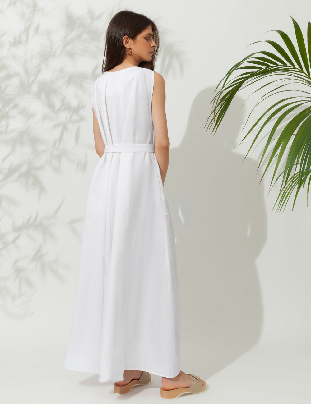 ELENI BELTED MAXI DRESS