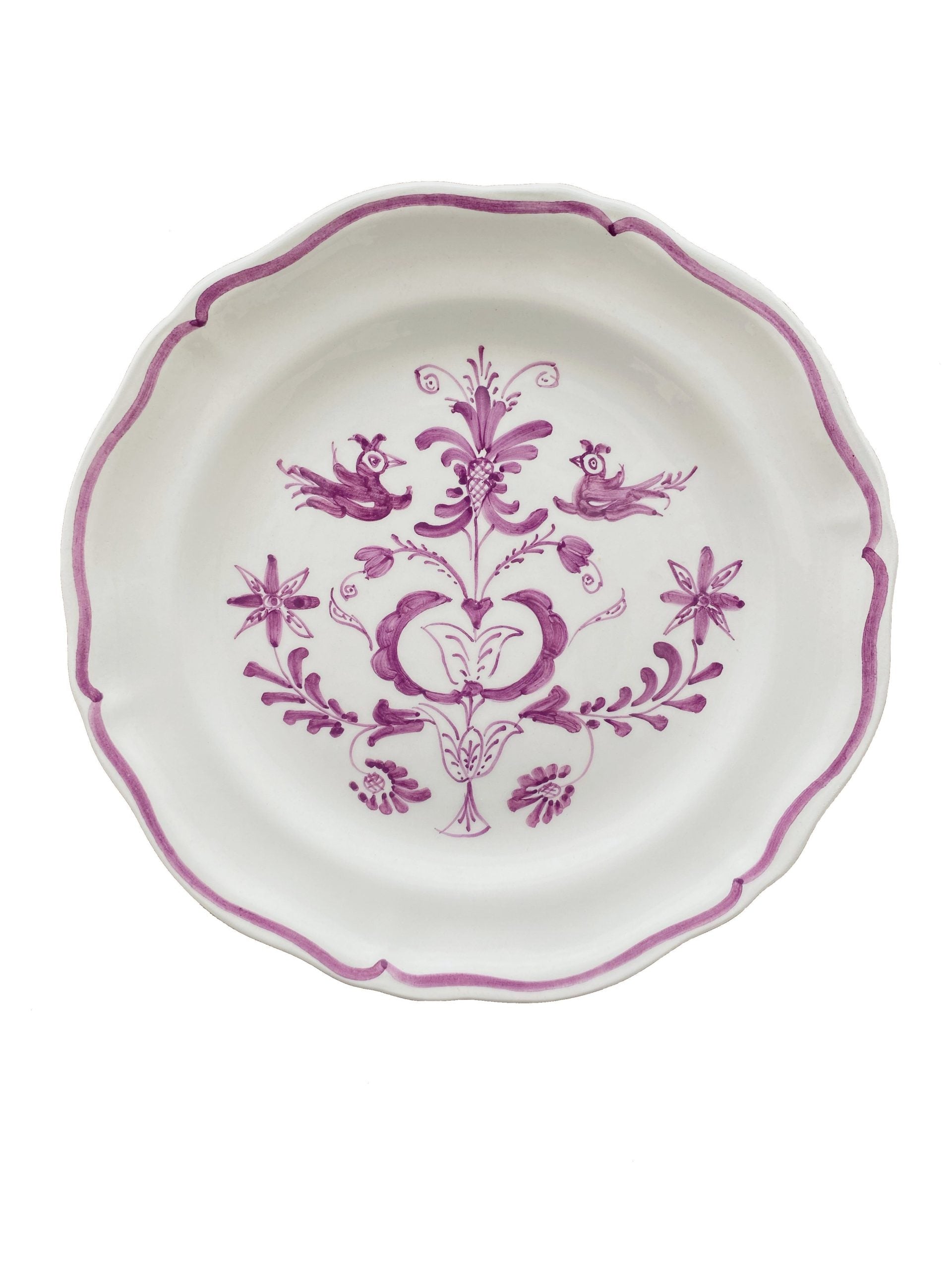 SET OF TWO SKYROS DINNER PLATES LILAC