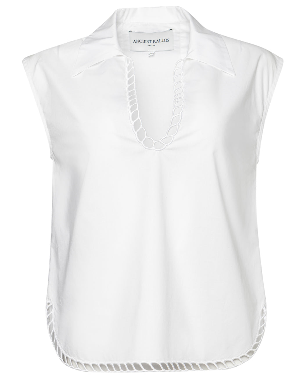SCHINOUSA CUT-EMBROIDERED TOP