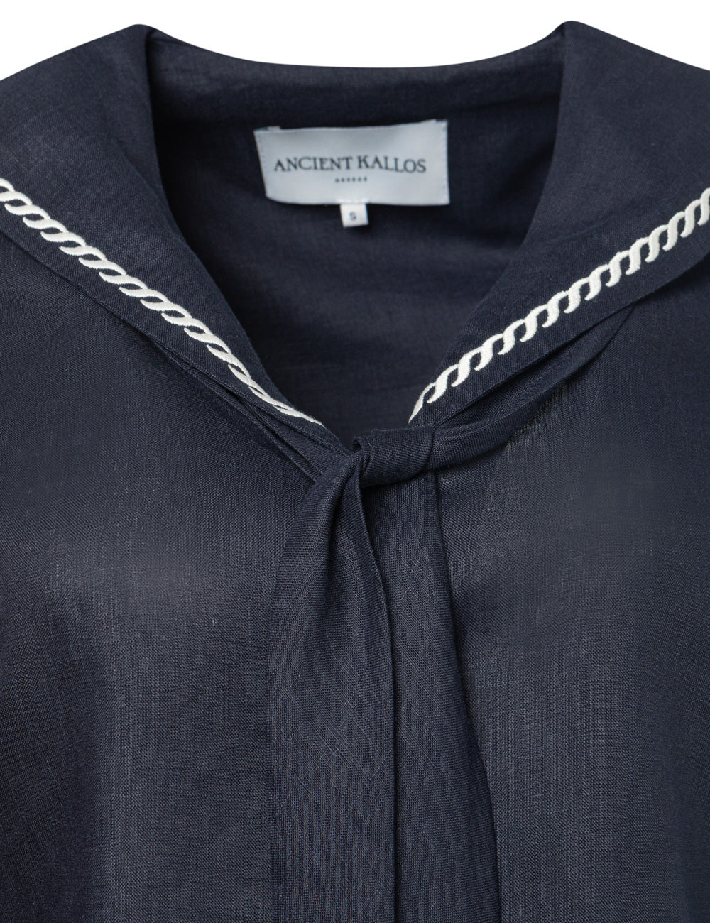 DESIS EMBROIDERED SAILOR TIE BLOUSE