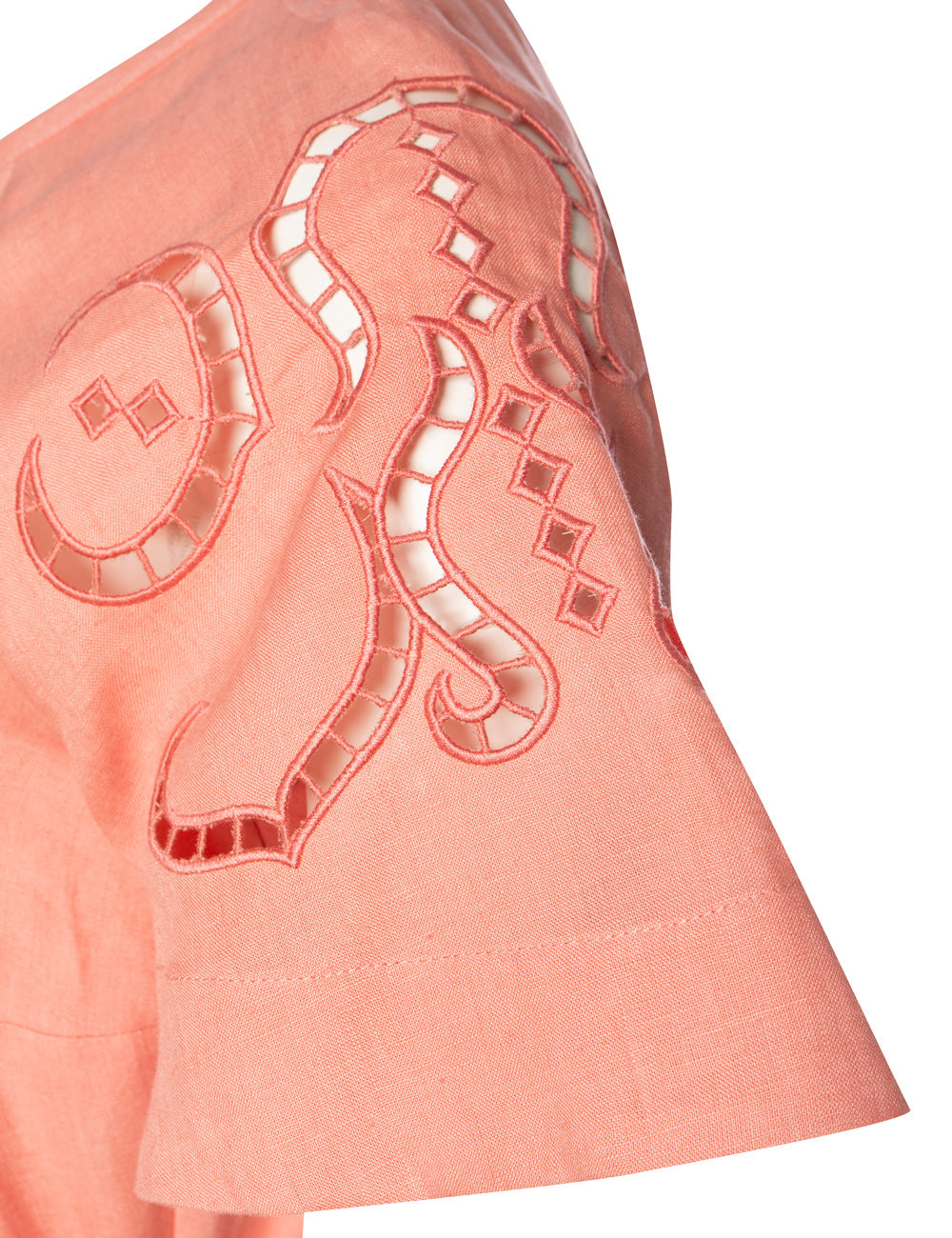 IPHIGENIA CUT EMBROIDERED MINI DRESS - WEB EXCLUSIVE