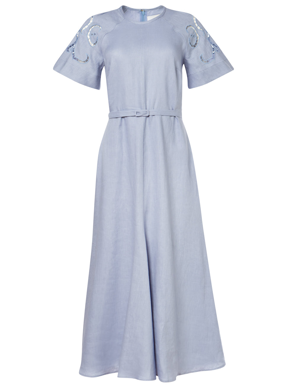 IPHIGENIA CUT EMBROIDERED MIDI DRESS - WEB EXCLUSIVE