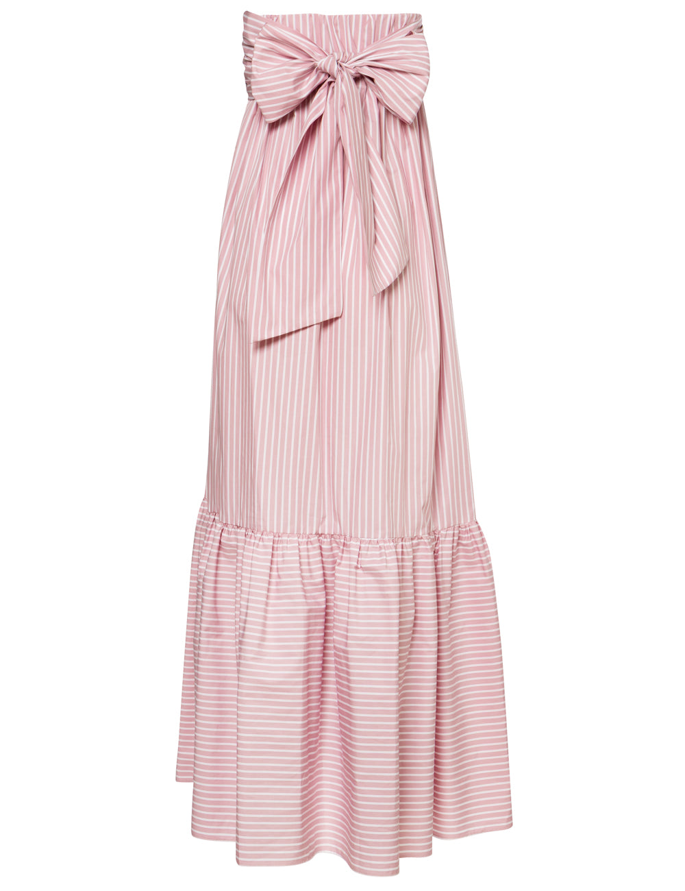 AEOLIA COTTON POPLIN STRIPED GOWN - WEB EXCLUSIVE