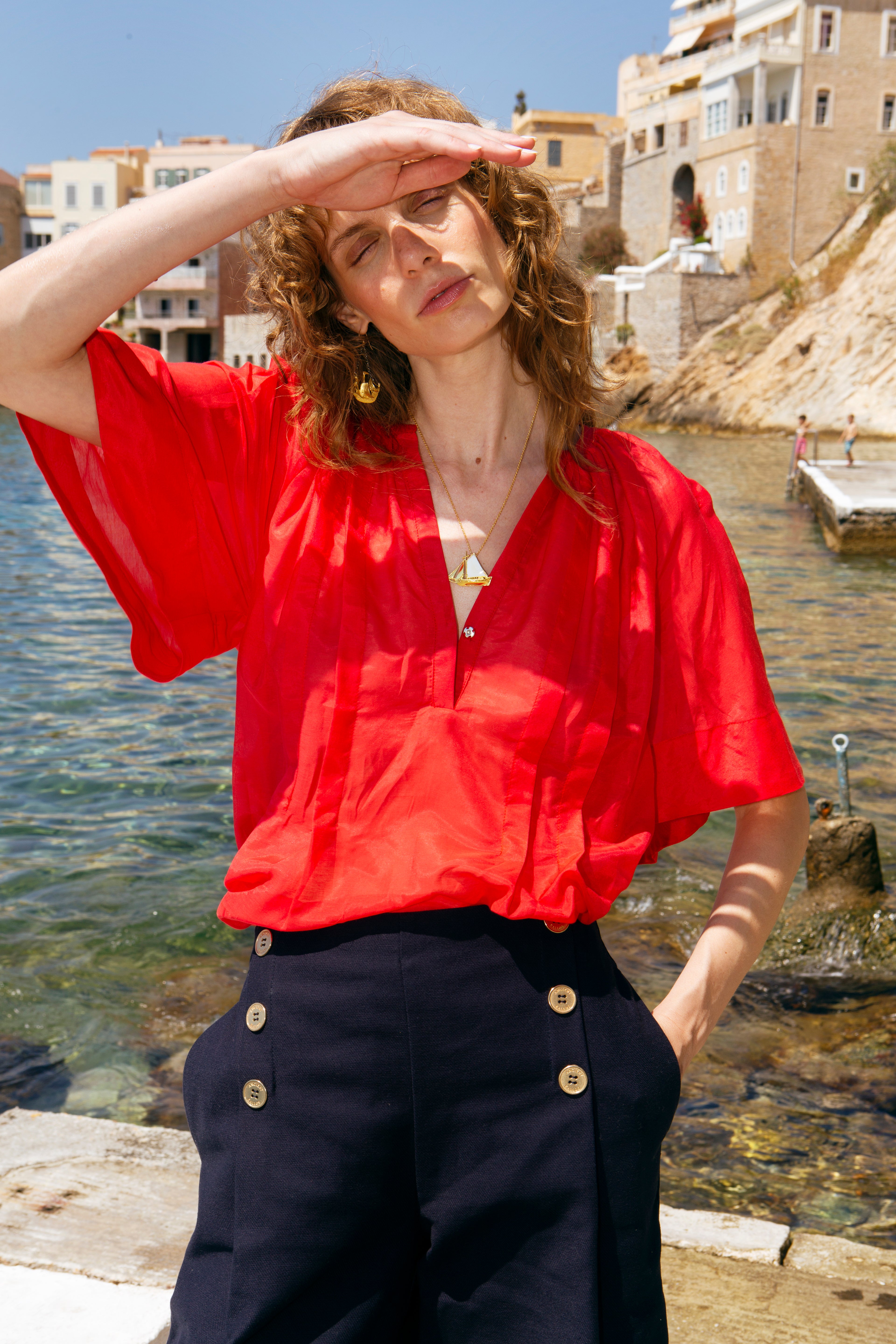 SYROS SILK-COTTON TOP