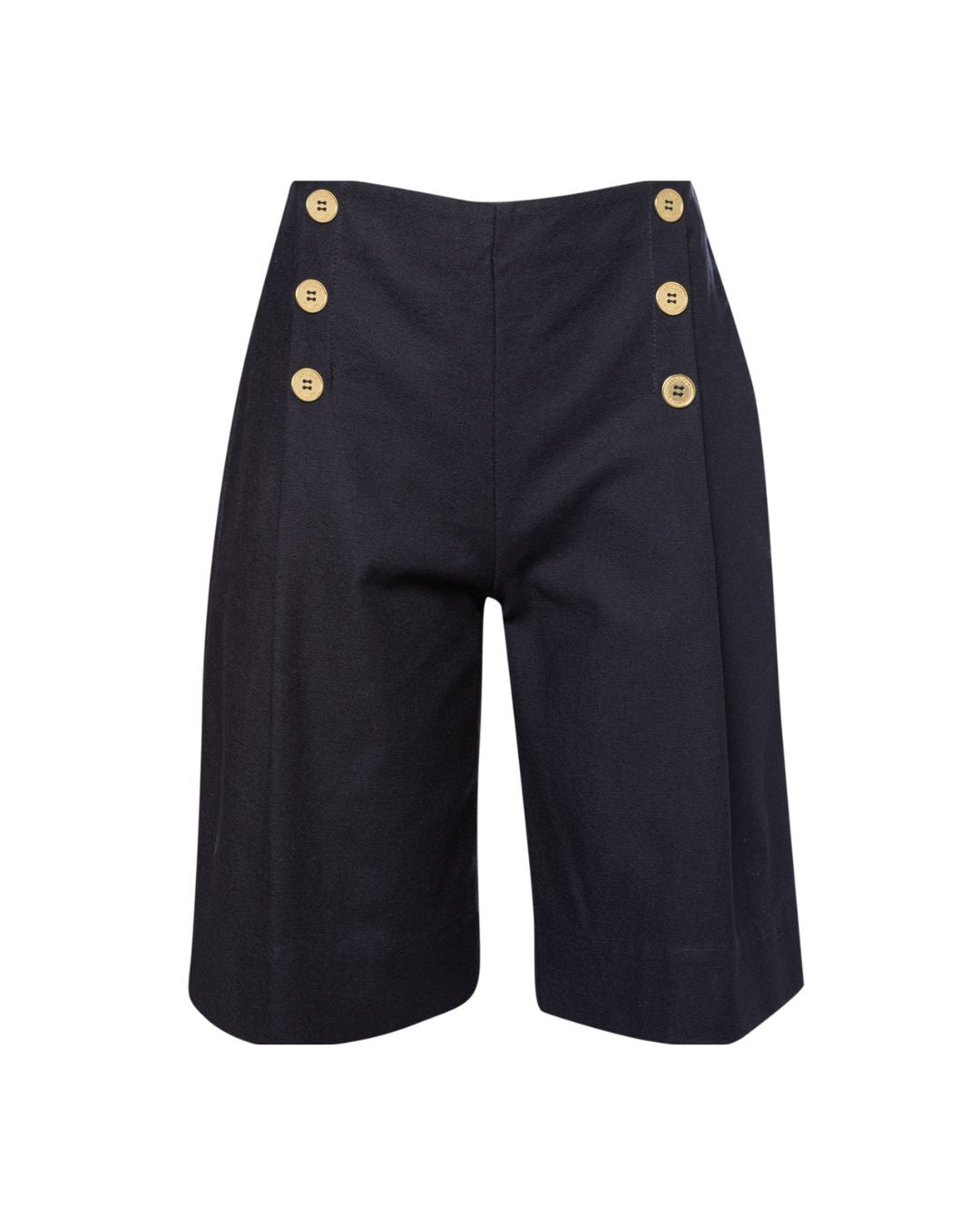 SAILOR COTTON DENIM BERMUDA SHORTS