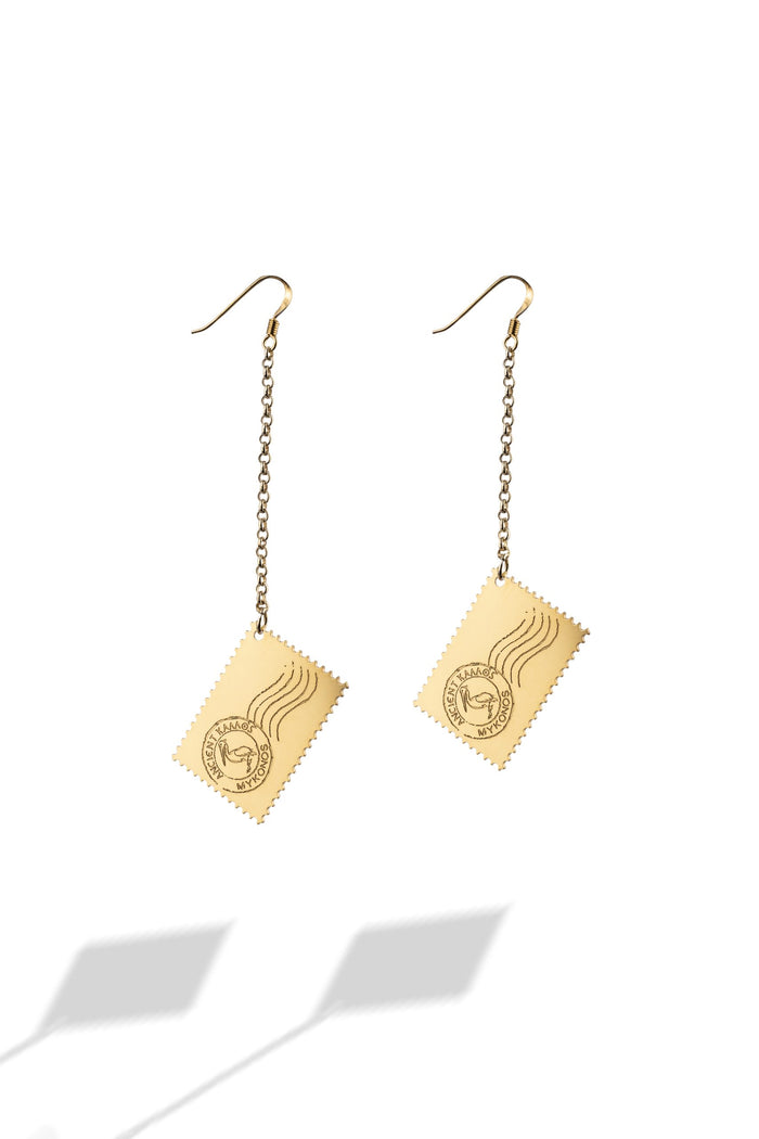 Mykonos stamp earrings, Ancient Kallos