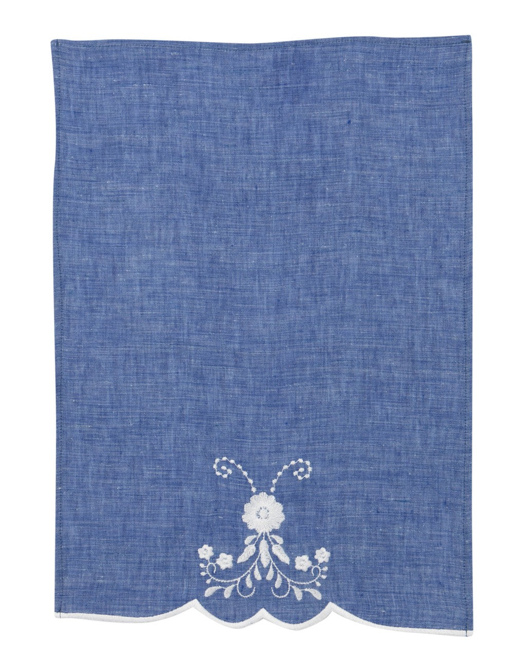 SET OF TWO ANEMONE EMBROIDERED LINEN NAPKINS