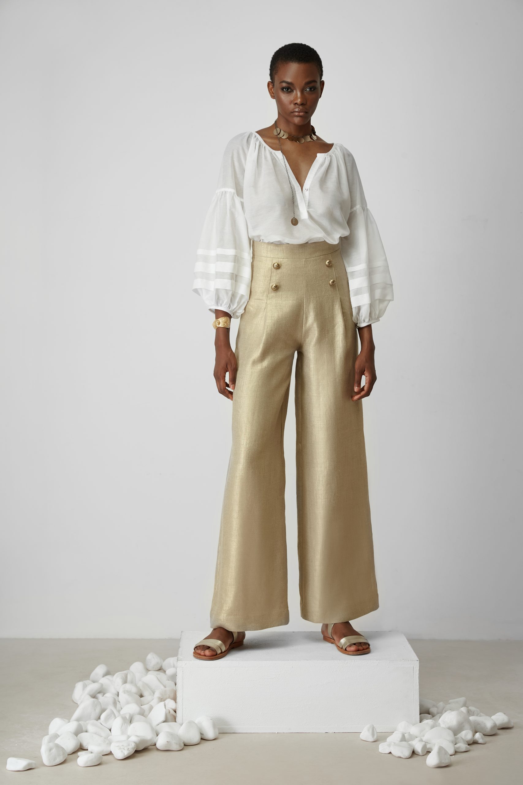 Buy Hooever Womens Casual Loose High Waist Cotton Linen Straight Leg Pants  Lounge Pants Apricot Medium at Amazonin